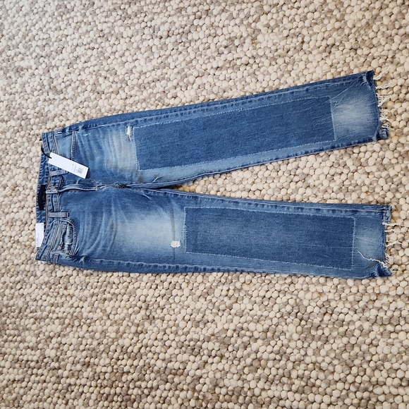 COPY - NWT Joe's Jeans Lara mid-rise cigarette ankle patchwork 26 - Picture 2 of 7